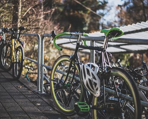 green-and-black-road-bike