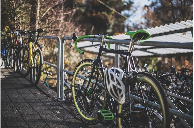 green-and-black-road-bike