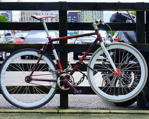 action-bicycle-biking-cars