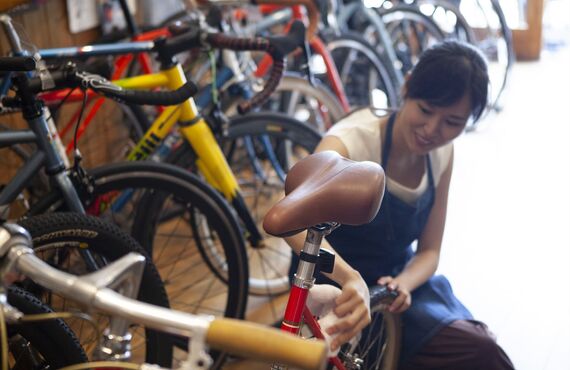 川西市にてロードバイクのハンドル交換や各種調整を行っております